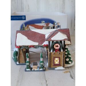 Dept 56 55012 Last Stop Gas Station snow village accessory Xmas